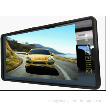 9\" mirrror monitor with touch key button and 3 ch AV in